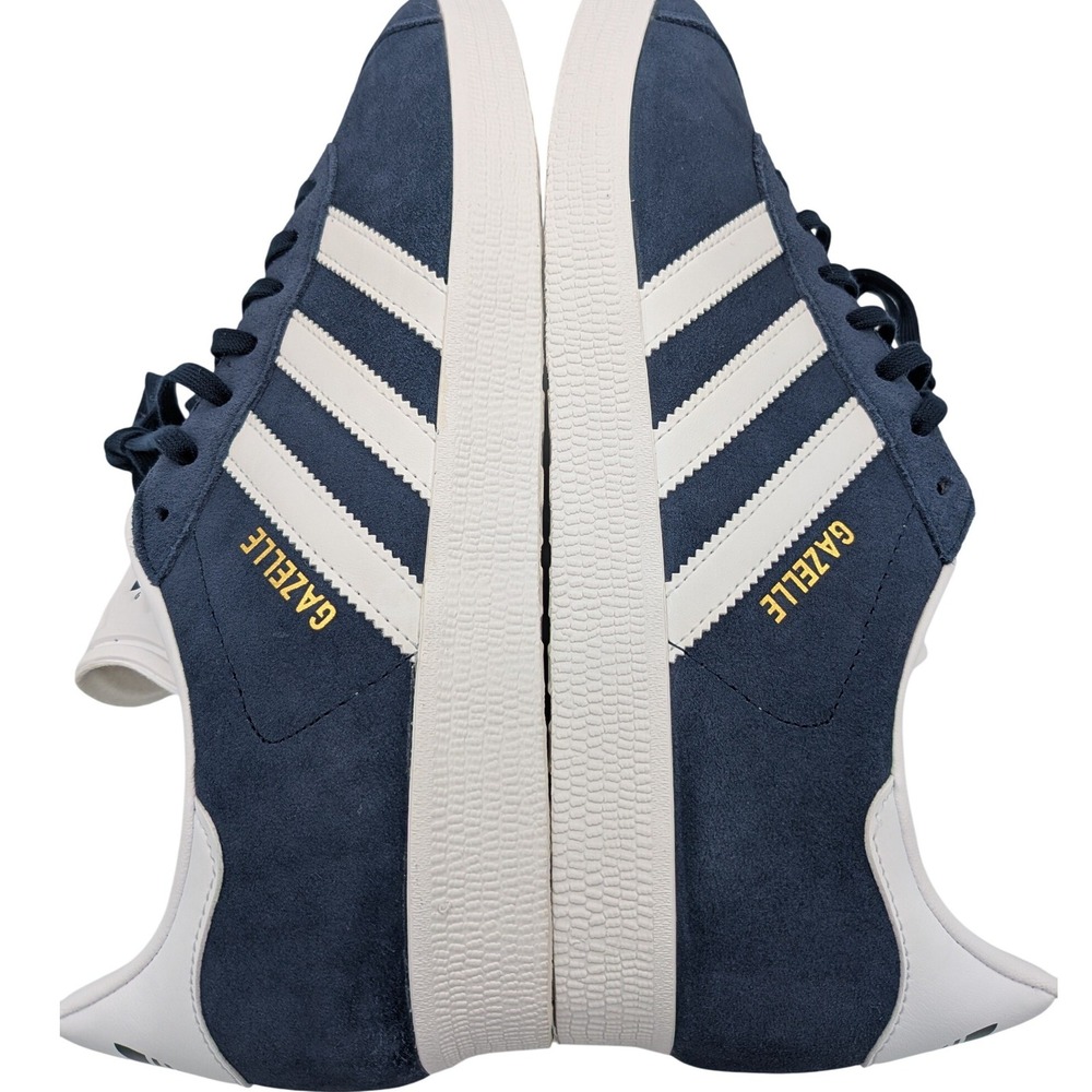 Adidas Gazelle Sneakers Navy White Gold Men‎ Size 10 BB5478 Suede